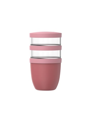 Mepal Lunchpot Ellipse in 500 ml + 2x 200 ml in Vivid Mauve