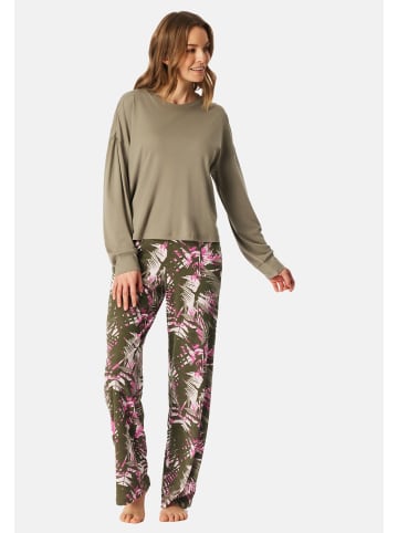 Schiesser Schlafanzug Modern Nightwear in Jade