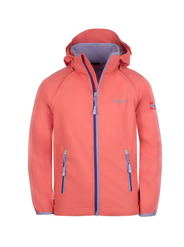 Trollkids Softshell Jacke Zip Off "Rondane" in Rosa