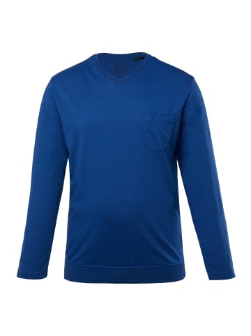 JP1880 Langer Schlafanzug in kobaltblau