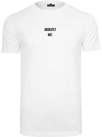 Mister Tee T-Shirt "Absolutely Not Tee" in Weiß