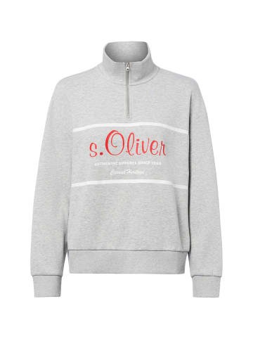 s.Oliver Sweatshirt Vintage Collection in hellgrau