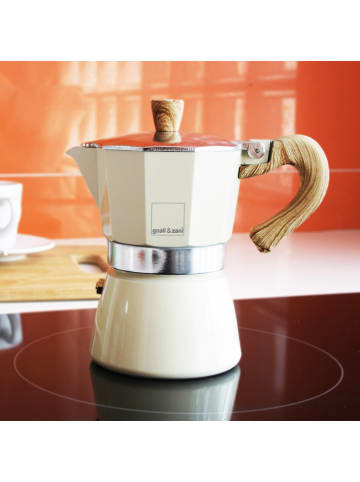 Gnali&Zani GNALI & ZANI | Espressokocher, VENEZIA, creme, 6 T.