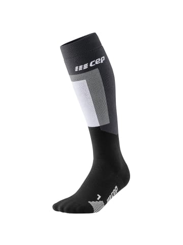 cep W THERMO COMPRESSISOCKS SKIING TALL in Schwarz