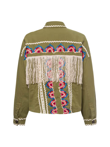 Y.A.S Jacke Yasmirra in oliv mehrfarbig