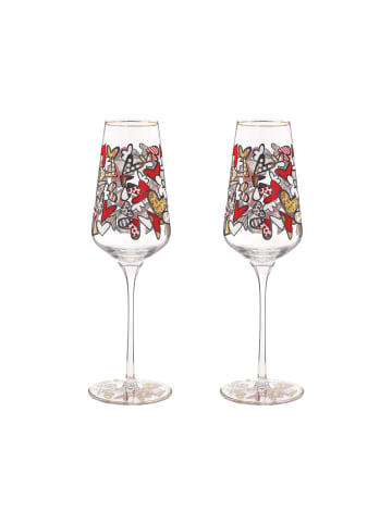 Goebel Sektglas " Britto- All We Need Is Love " in Bunt