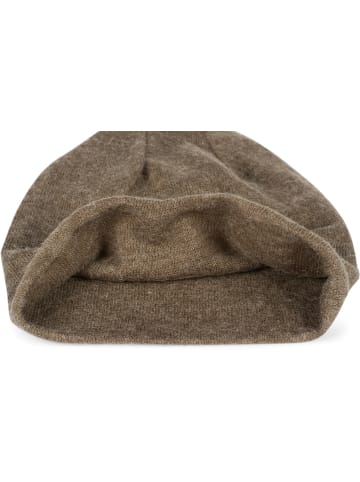 styleBREAKER Feinstrick Beanie Mütze in Braun