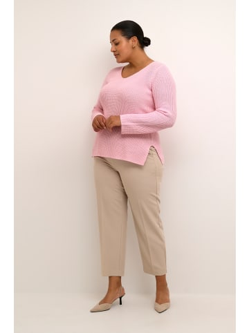 KAFFE curve Strickpullover KCmirina Loose fit in Pink Mist