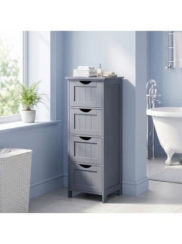 VASAGLE Badschrank in Grau - (B)30 x (H)82 x (T)30 cm