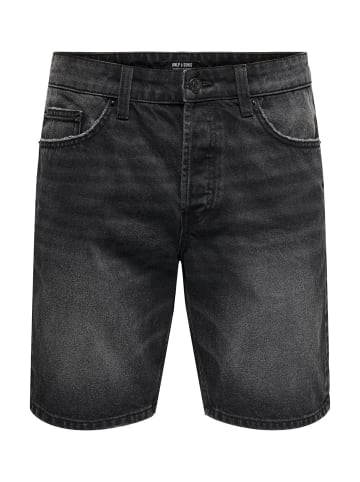 Only&Sons Shorts 'Edge Box' in schwarz
