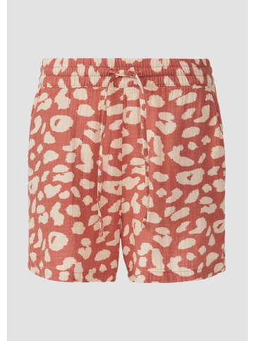 QS Hose kurz in Orange-beige