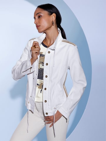 creation L Baumwoll-Lyocell-Jeansjacke in ecru