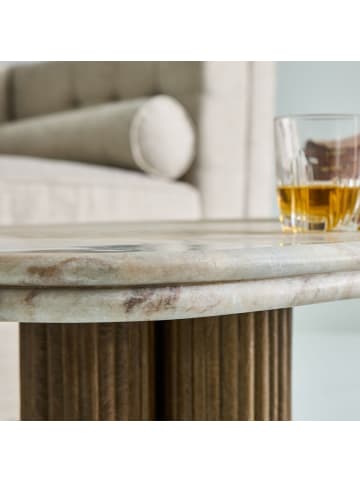 Signature Couchtisch BUREN in Braun - (W) 120  x (H) 41,5  x (L) 50  cm