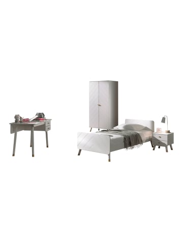 58 aufm Kessel KINDERZIMMER komplett Set 3-tlg. Kamillah 4 Schrank Bett Nachtkomode