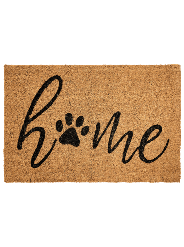 Beliani Fußmatte BALANAN in /Schwarz - (W) 60 x (L) 90 cm