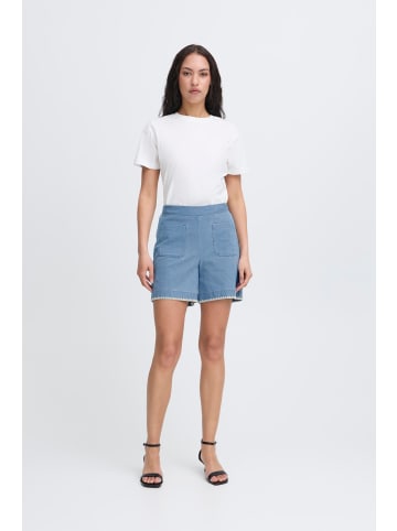ICHI Shorts IHKATE Regular fit in Kate Denim Light Blue