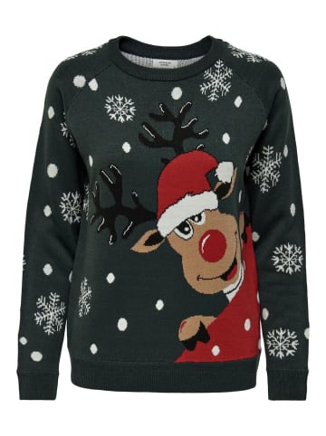JDY Pullover 'LUCIA X-MAS' in Grün