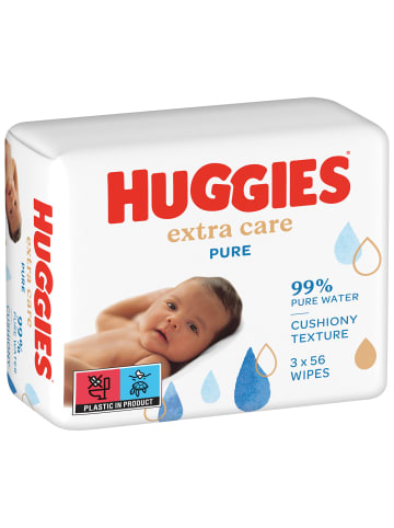 HUGGIES Pure Extra Care Baby Feuchttücher Tücher Parfümfrei 12 x 56 Stk