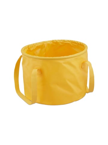 relaxdays Falteimer in Gelb - 15 Liter
