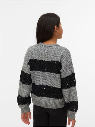 Vero Moda Girl Strickpullover in Medium Grey Melange