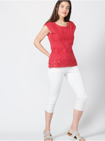 KOROSHI KURZÄRMELBLUSE in rot