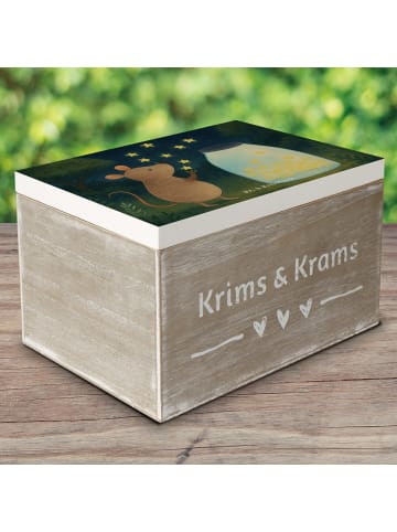 Mr. & Mrs. Panda Truhe Maus Sterne Design ohne Spruch in Weiß