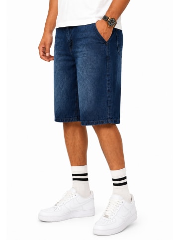 SOULSTAR Jeansshorts - im Baggy-Fit aus 100% Baumwolle für Herren in Mittelblau
