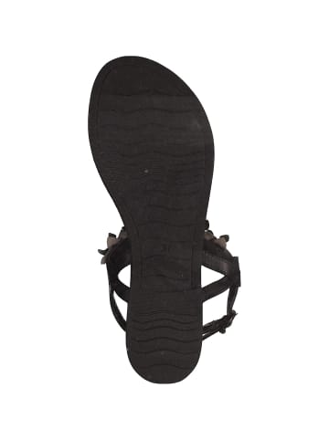 Marco Tozzi Zehenstegsandalen in Schwarz