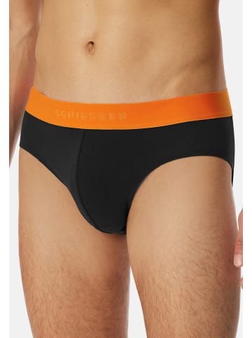 Schiesser Rio Slip / Unterhose 95/5 Organic Cotton in Schwarz