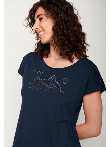 GreenBomb Cool Nature Contours in Marineblau