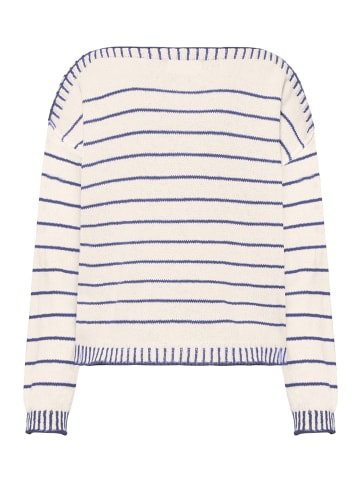 CARTOON Strickpullover mit U-Boot-Ausschnitt in Dunkelblau/Weiß