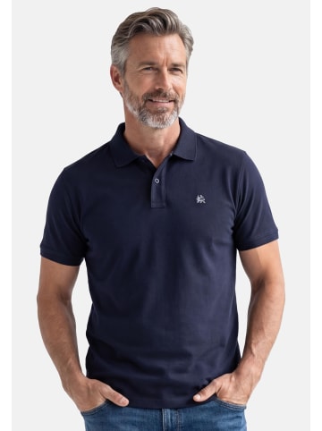 Lerros Poloshirt Basic in dunkelblau / weiß