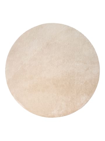 KADIMA DESIGN Teppich Kurzflor waschbar Unifarben Wohnzimmer in Beige