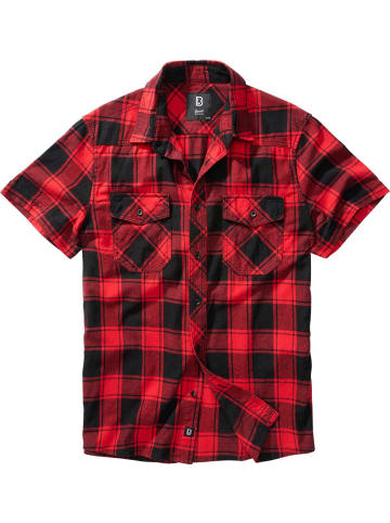 Brandit Hemd "Check Shirt Short Sleeve" in Rot