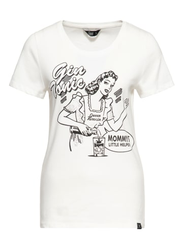 Queen Kerosin Queen Kerosin Classic T-Shirt Gin Tonic in weiß