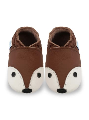 Yihakids Baby Krabbelschuhe aus Leder, weiche Lauflernschuhe mit rutschfester Sohle 