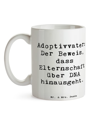 Mr. & Mrs. Panda Tasse Adoptivvater Liebe mit Spruch in Weiß
