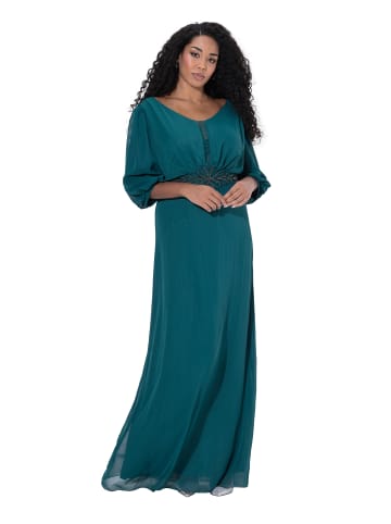 Ulla Popken Midikleid in petrolgrün