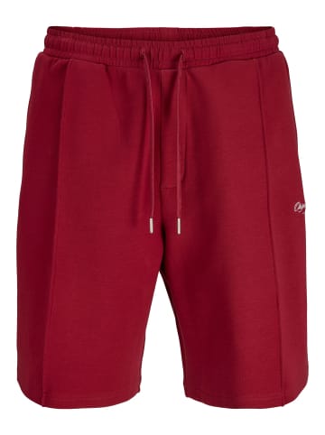 Jack & Jones Kurze Trainingshose mit elastischem Bund und Kordelzug in Rot