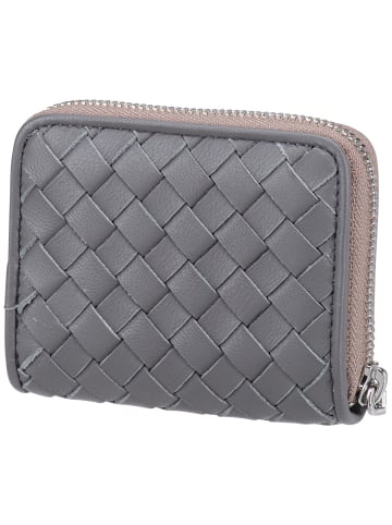 Abro Geldbörse Piuma Weaving Mini Wallet in Zinc