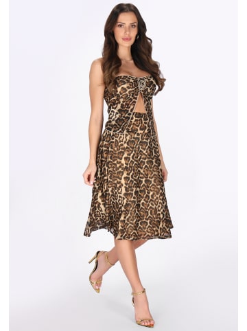 faina Women Skirt in beige black