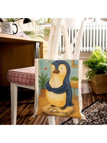 Mr. & Mrs. Panda Tasche Pinguin Diät Design ohne Spruch in Weiß