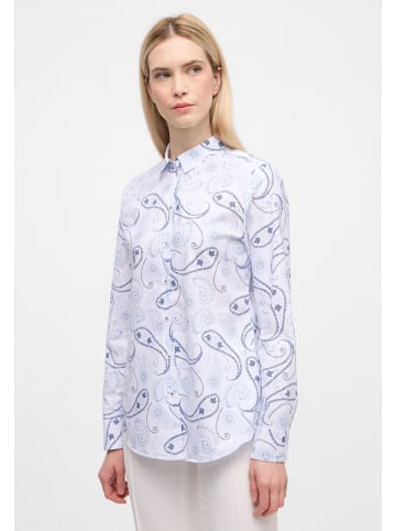 Eterna Hemdbluse mit Paisley-Print in Navy