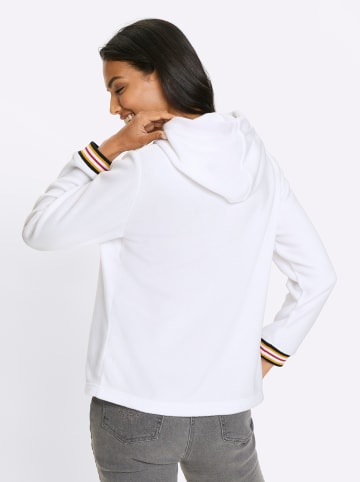 Sieh an! Fleece-Shirt in weiß