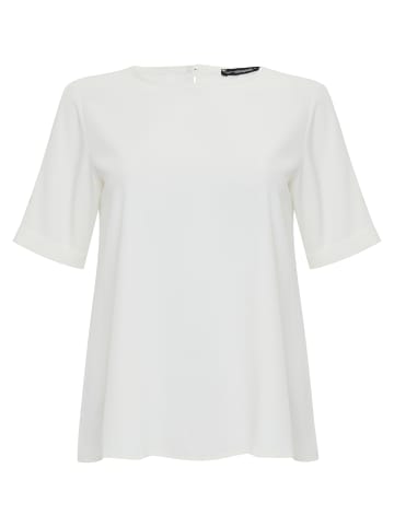 Threadbare Blusenshirt THB Camilla T-Shirt Blouse in Weiß