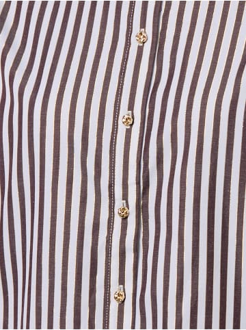 Marie Lund Bluse in schoko weiß - 0002