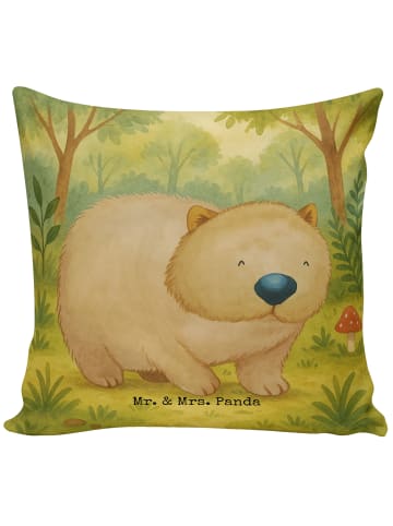 Mr. & Mrs. Panda Kissen Wombat Design ohne Spruch in Weiß