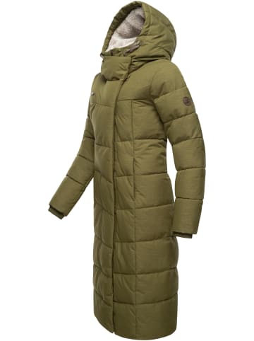 ragwear Steppmantel Pavla Extralong in Light Olive