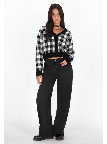 myMo ROCKS Women Cardigan in black white