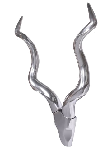 FineBuy Geweih in Silber / Aluminium / 80x10x110